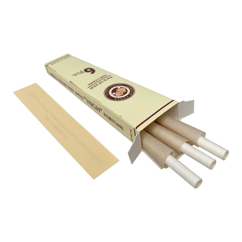70mm - 26mm Mini Unbleached Pre-rolled Cones 6 Pack - 21 Count - The Supply Joint