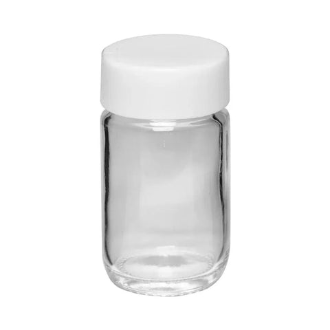 73 Mm - 42 Mm Clear Round Glass Jar With Cap - 180 Count - The Supply Joint