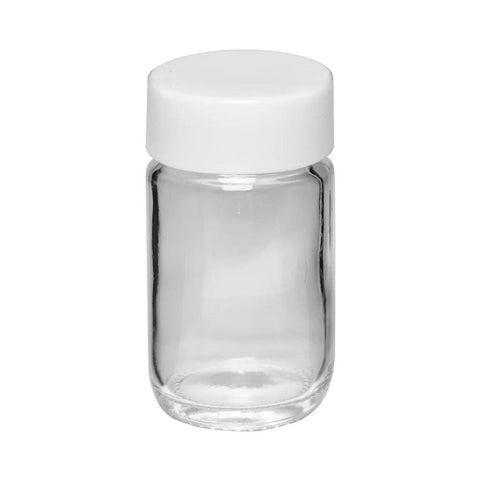 73 Mm - 42 Mm Clear Round Glass Jar With Cap - 180 Count - The Supply Joint 