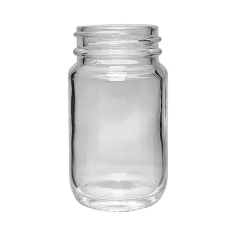 73 Mm - 42 Mm Clear Round Glass Jar With Cap - 180 Count - The Supply Joint