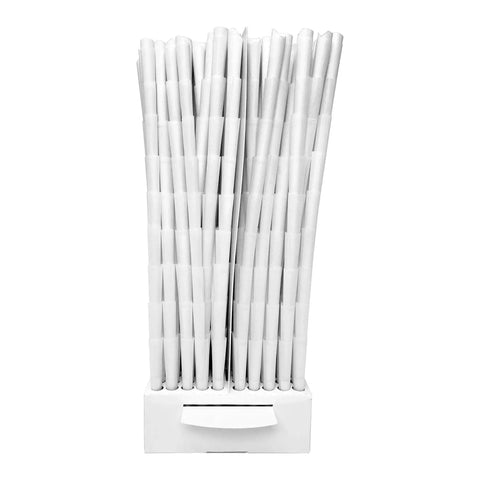 84mm - 26mm 1 1/4 Bleached Pre-rolled Cones - 900 Count - The Supply Joint