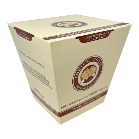 84mm - 26mm 1 1/4 Unbleached Pre-rolled Cones 6 Pack - 21 Count - The Supply Joint