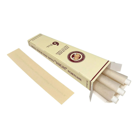 84mm - 26mm 1 1/4 Unbleached Pre-rolled Cones 6 Pack - 21 Count - The Supply Joint