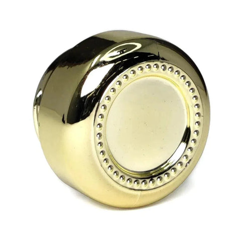9 Ml Gold Chrome Round Glass Concentrate Jar With Gold Chrome Cap - 50 Count - The Supply Joint