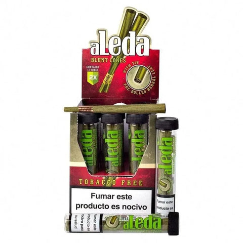 Aleda King Size Blunt Cones With Tips - 12 Pack - The Supply Joint
