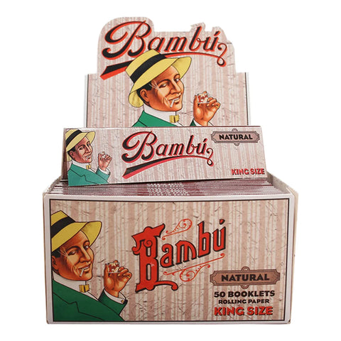 Bambú Natural King Size Rolling Paper - 50 Pack - The Supply Joint