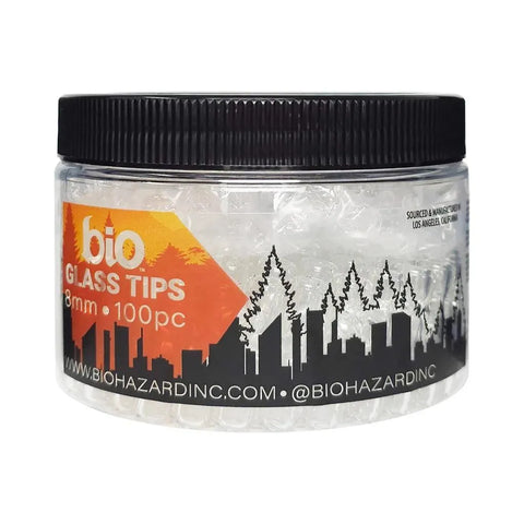 Bio 8mm Carbon Glass Tips - 100 Count - The Supply Joint