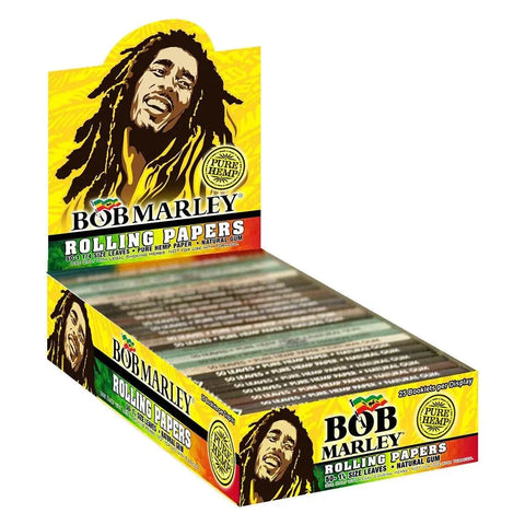 Bob Marley Pure Hemp 1 ¼” Rolling Papers - 50 Pack - The Supply Joint