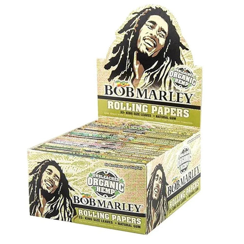 Bob Marley Unbleached Organic Hemp King Size Rolling Papers - 33 Pack - The Supply Joint