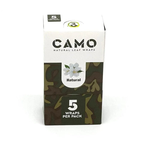 Camo Natural Leaf Rolling Wraps - 25 Count - The Supply Joint