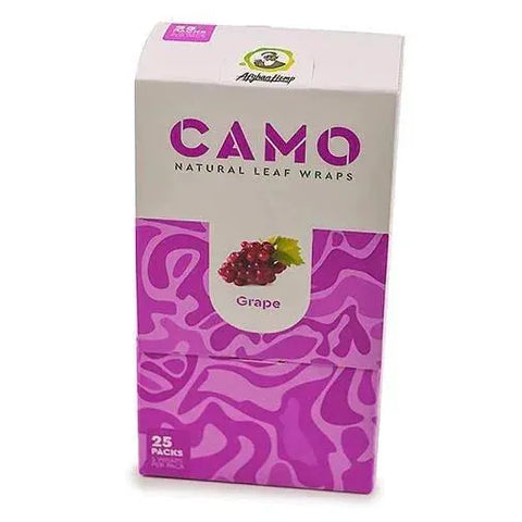 Camo Natural Leaf Rolling Wraps - 25 Count - The Supply Joint