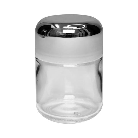 Child Resistant 2 Oz Clear Round Glass Jar With Arch Cap - 160 Count - The Supply Joint 