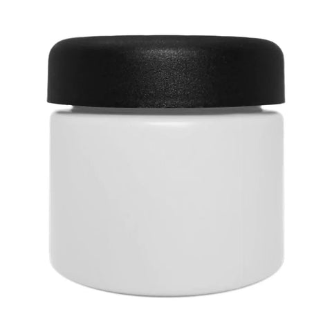 Child Resistant 2 Oz Opaque Round Glass Jar With Slim Cap - 160 Count - The Supply Joint