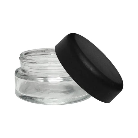 Child Resistant 30 Ml Clear Round Glass Jar With Cap - 200 Count - The Supply Joint