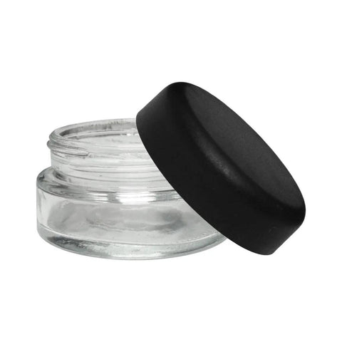 Child Resistant 30 Ml Clear Round Glass Jar With Cap - 200 Count - The Supply Joint 