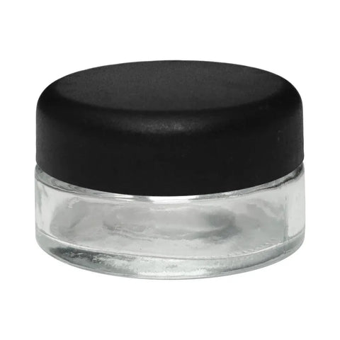 Child Resistant 30 Ml Clear Round Glass Jar With Cap - 200 Count - The Supply Joint