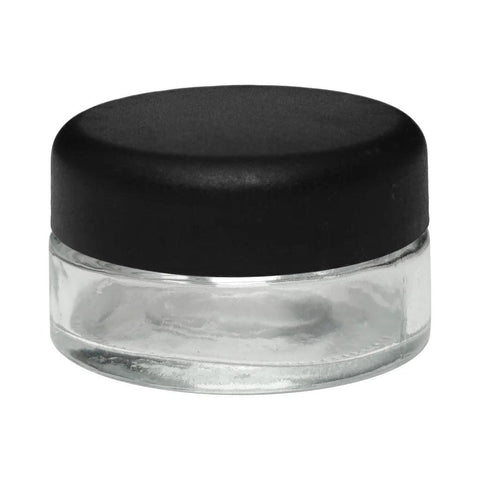 Child Resistant 30 Ml Clear Round Glass Jar With Cap - 200 Count - The Supply Joint 