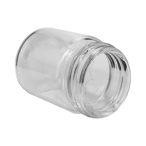 Child Resistant 42 Mm - 30 Mm Clear Glass Jar With Cap - 745 Count - The Supply Joint