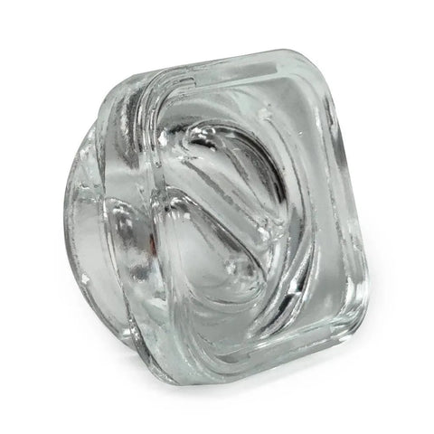 Child Resistant 5 Ml Clear Square Glass Dual Compartment Concentrate Jar With Cap - 480 Count - The Supply Joint