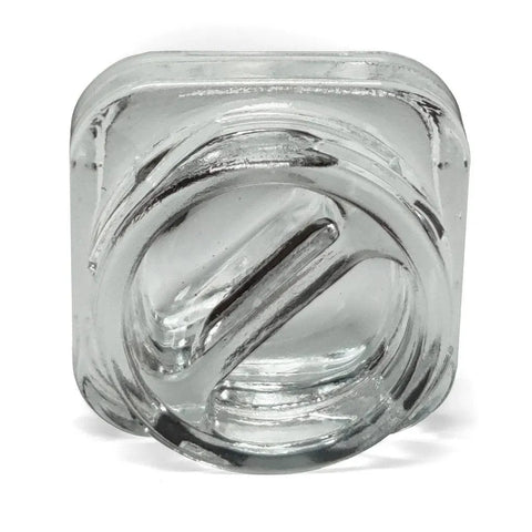 Child Resistant 5 Ml Clear Square Glass Dual Compartment Concentrate Jar With Cap - 480 Count - The Supply Joint