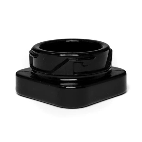 Child Resistant 9 Ml Black Square Glass Concentrate Jar With Cap - 360 Count - The Supply Joint