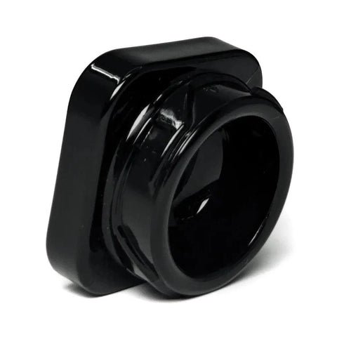 Child Resistant 9 Ml Black Square Glass Concentrate Jar With Cap - 360 Count - The Supply Joint