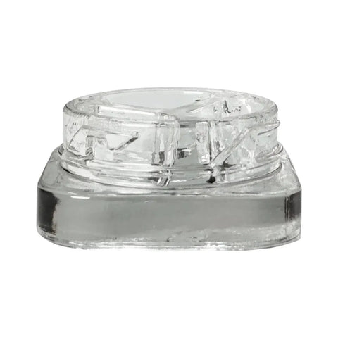 Child Resistant 9 Ml Clear Square Glass Concentrate Jar With 3 Compartments & Cap - 360 Count - The Supply Joint