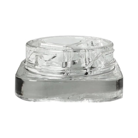 Child Resistant 9 Ml Clear Square Glass Concentrate Jar With 3 Compartments & Cap - 50 Count - The Supply Joint