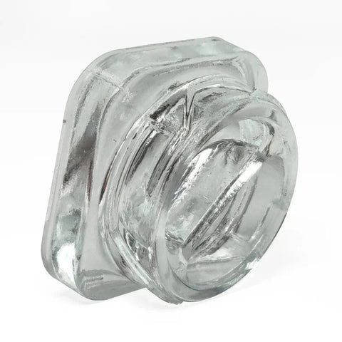 Child Resistant 9 Ml Clear Square Glass Dual Compartment Concentrate Jar With Cap - 360 Count - The Supply Joint