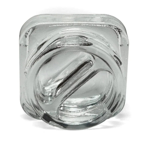 Child Resistant 9 Ml Clear Square Glass Dual Compartment Concentrate Jar With Cap - 360 Count - The Supply Joint