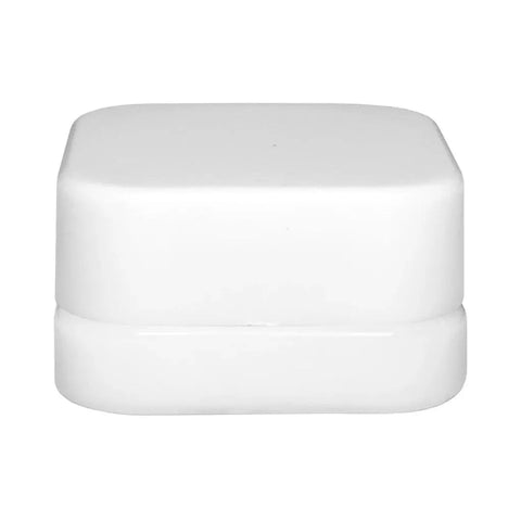 Child Resistant 9 Ml White Square Glass Concentrate Jar With Cap - 360 Count - The Supply Joint