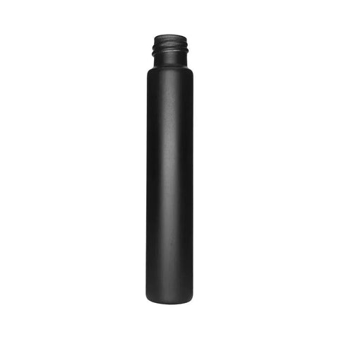 Child Resistant | 120 Mm - 22 Mm Black Frosted Glass Pre-roll Tube With Smooth Black Cap - 855 Count - The Supply Joint