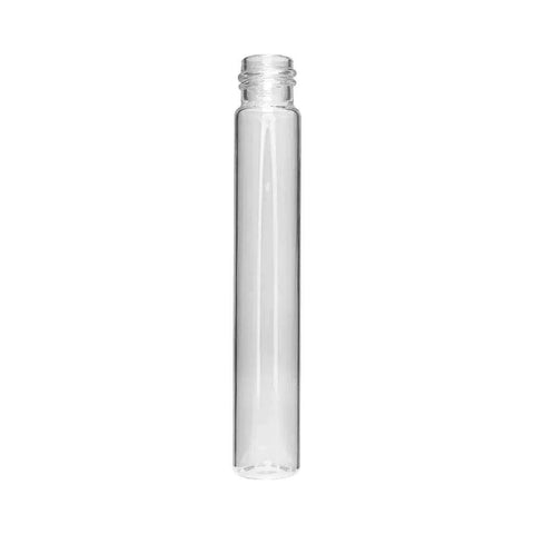 Child Resistant | 120 Mm - 22 Mm Clear Glass Pre-roll Tube With White Cap - 50 Count - The Supply Joint 