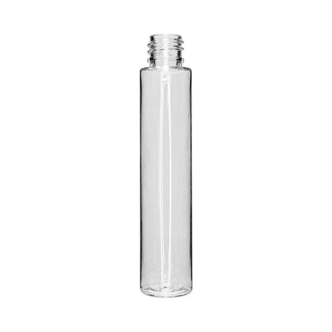 Child Resistant | 125 Mm Plastic Clear Pet Tube With Black Cap - 50 Count - The Supply Joint