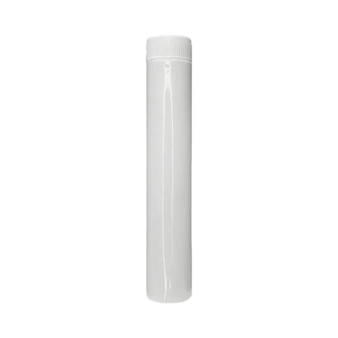 Child Resistant | 125 Mm Plastic White Vape Tube With White Cap - 400 Count - The Supply Joint