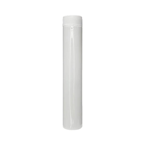 Child Resistant | 125 Mm Plastic White Vape Tube With White Cap - 400 Count - The Supply Joint 