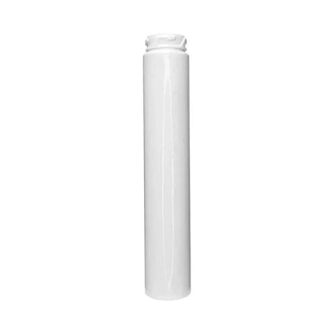 Child Resistant | 125 Mm Plastic White Vape Tube With White Cap - 50 Count - The Supply Joint