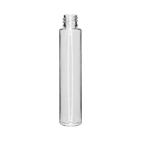 Child Resistant | 127 Mm -25 Mm Clear Glass Pre-roll Tube With Black Cap - 50 Count - The Supply Joint