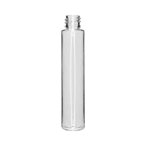 Child Resistant | 127 Mm -25 Mm Clear Glass Pre-roll Tube With Black Cap - 50 Count - The Supply Joint 