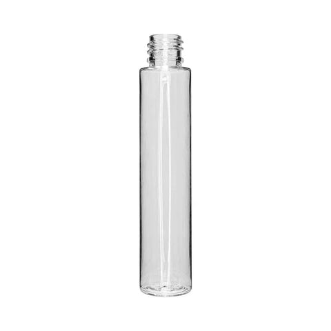 Child Resistant | 127 Mm -25 Mm Clear Glass Pre-roll Tube With Black Cap - 645 Count - The Supply Joint