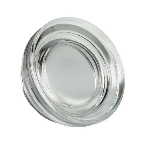Child Resistant | 7 Ml Clear Straight Round Glass Concentrate Jar With Cap - 50 Count - The Supply Joint