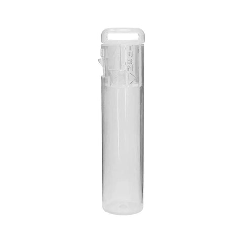 Child Resistant | 70 Mm Plastic Clear Pre-roll Tube - 100 Count - The Supply Joint