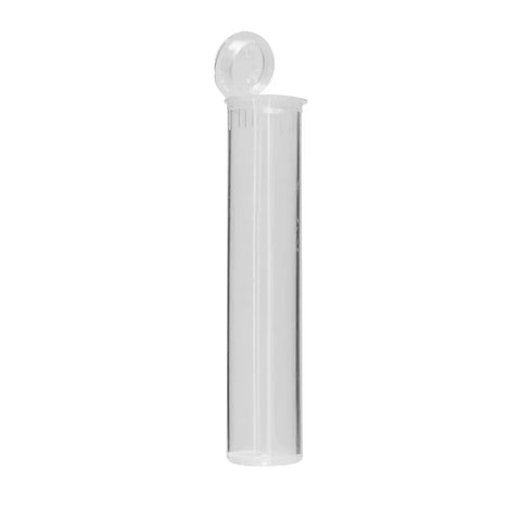 Child Resistant | 80 Mm Plastic Clear Pop Top Vape Cartridge Tube - 1000 Count - The Supply Joint