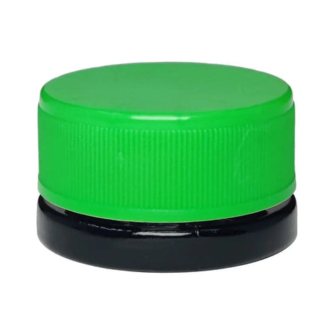 Child Resistant | 9 Ml Black Round Glass Concentrate Jar With Cap - 360 Count - The Supply Joint