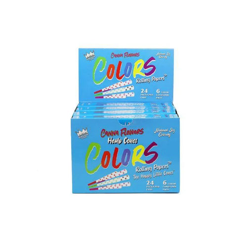 Colors Hemp Cones 6 Count Canna Flowers Display Box - 24 Pack - The Supply Joint