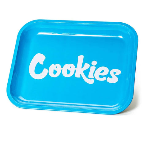 Cookies Blue Metal Rolling Tray - The Supply Joint
