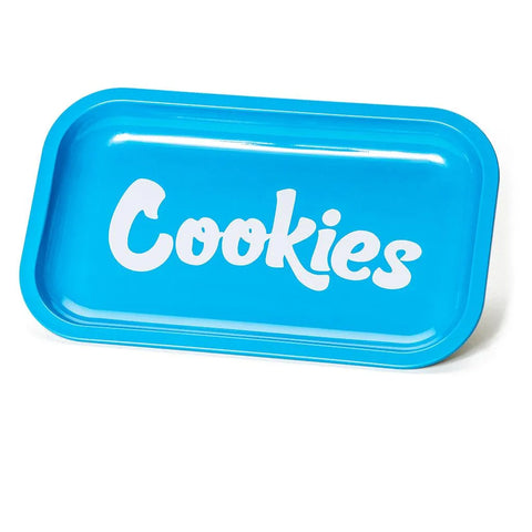 Cookies Blue Metal Rolling Tray - The Supply Joint