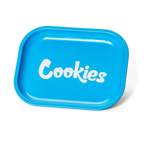 Cookies Blue Metal Rolling Tray - The Supply Joint