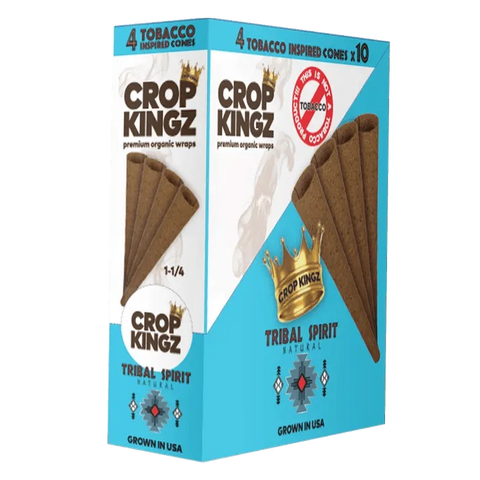 Crop Kingz Pre-rolled Cones 1¼ Size 84mm - Hemp - 40 Count - The Supply Joint