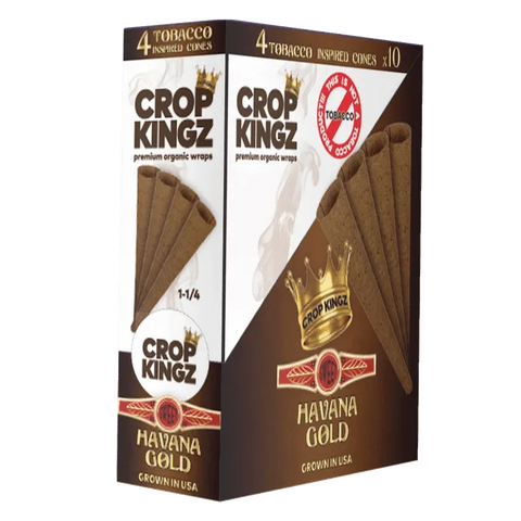 Crop Kingz Pre-rolled Cones 1¼ Size 84mm - Hemp - 40 Count - The Supply Joint